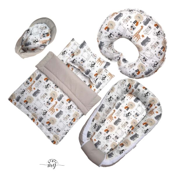 سرویس خواب 6 تکه نوزاد طرح شیر کودک - Image 1