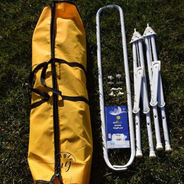 گهواره نوزاد شادی مدل مخمل طرح باغ وحش دنیایی از رنگ و شادی - Image 3