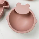 ست ظرف غذا کودک سیلیکونی همراه پیشبند مدل گوسفند کد M224 - Image 2