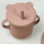 ست ظرف غذا کودک سیلیکونی همراه پیشبند مدل گوسفند کد M224 - Image 4