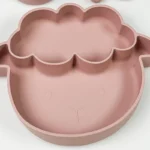 ست ظرف غذا کودک سیلیکونی مدل گوسفند کد M228 - Image 2