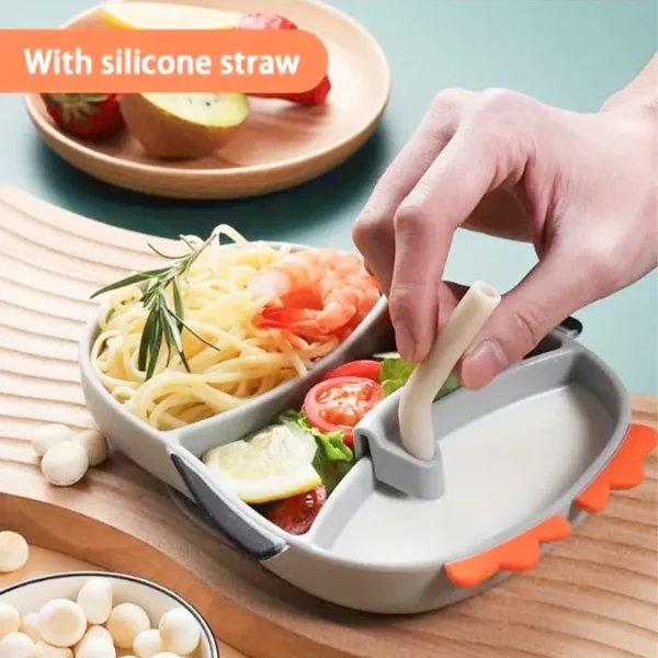 ظرف غذا کودک سیلیکونی مدل پنگوئن کد JH8004 - Image 4