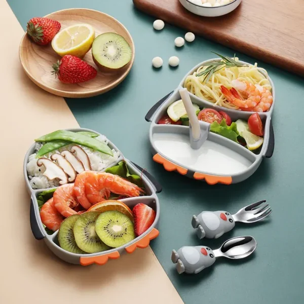 ظرف غذا کودک سیلیکونی مدل پنگوئن کد JH8004 - Image 10