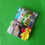 عروسک انگشتی نمدی طرح حیوانات جنگل مجموعه 20 عددی - Image 6