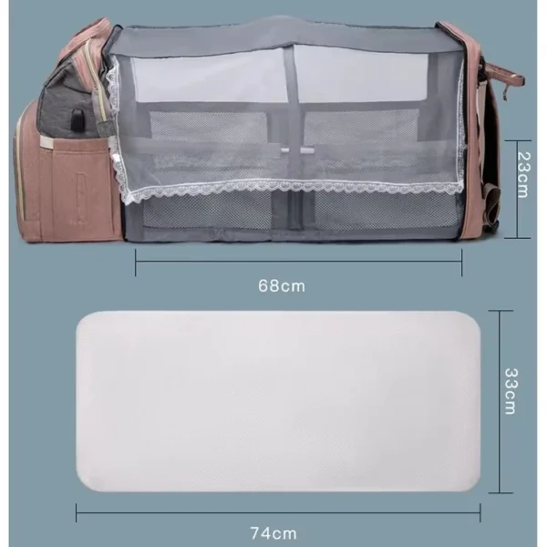 کوله لوازم کودک مدل تختخواب شو پیشرفته - Image 9