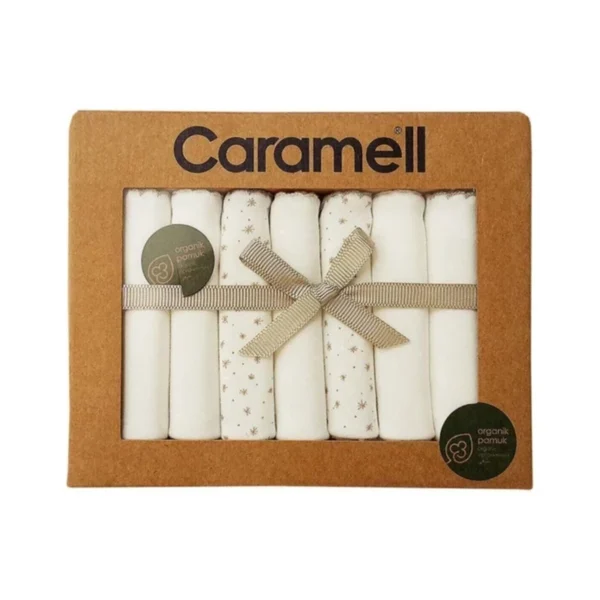 دستمال دست وصورت نوزاد پک 7 عددی کارامل - Image 2