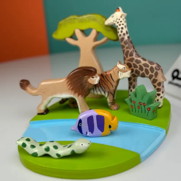 استند و فیگور حیوانات مدل مجموعه آفریقایی - Image 1