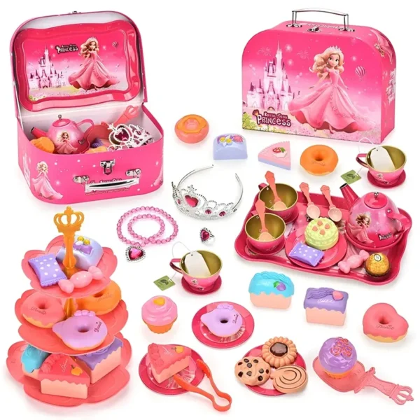 اسباب بازی ست عصرانه خوری فلزی کیفی طرح پرنسس - Image 2