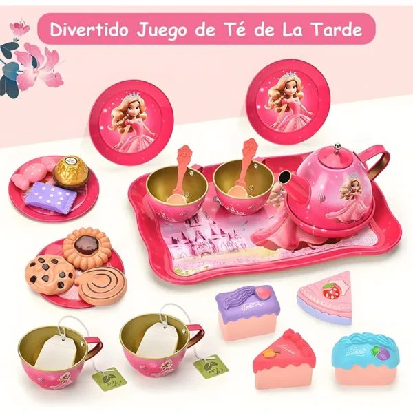 اسباب بازی ست عصرانه خوری فلزی کیفی طرح پرنسس - Image 4