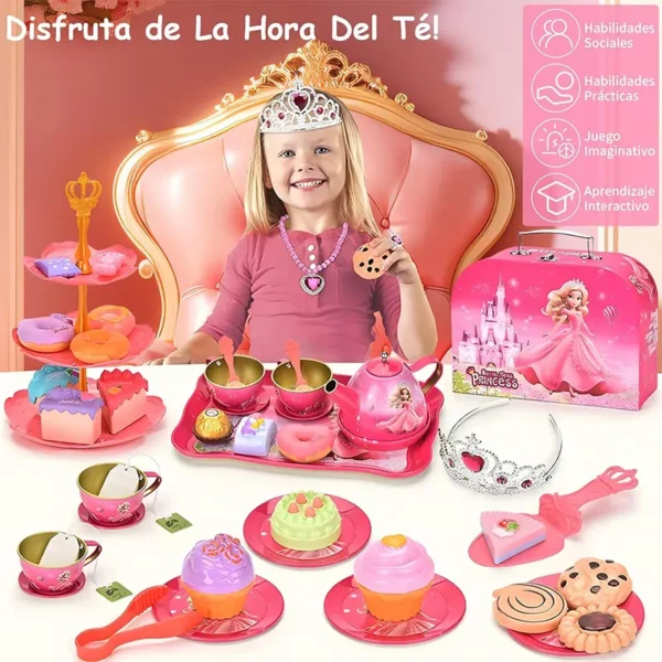 اسباب بازی ست عصرانه خوری فلزی کیفی طرح پرنسس - Image 1