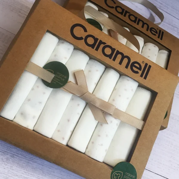 دستمال دست وصورت نوزاد پک 7 عددی کارامل - Image 3