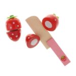 اسباب بازی چوبی ست عصرانه خوری همراه با رولت و میوه - Image 6