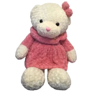 عروسک خرس لباس دار مدل گل رز ارتفاع 130 سانتی متر