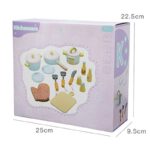 ست قابلمه و ظروف آشپزخانه چوبی کودک - Image 2