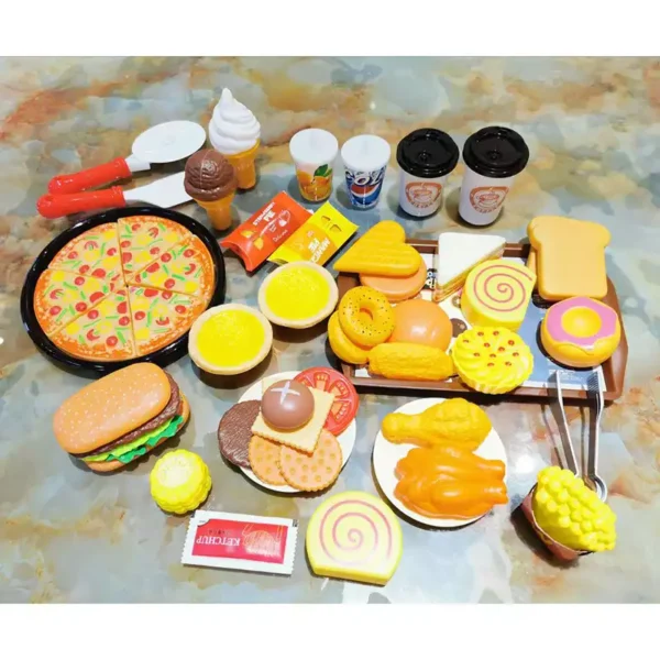 ست  اسباب بازی فست فود مخصوص کودک - Image 1