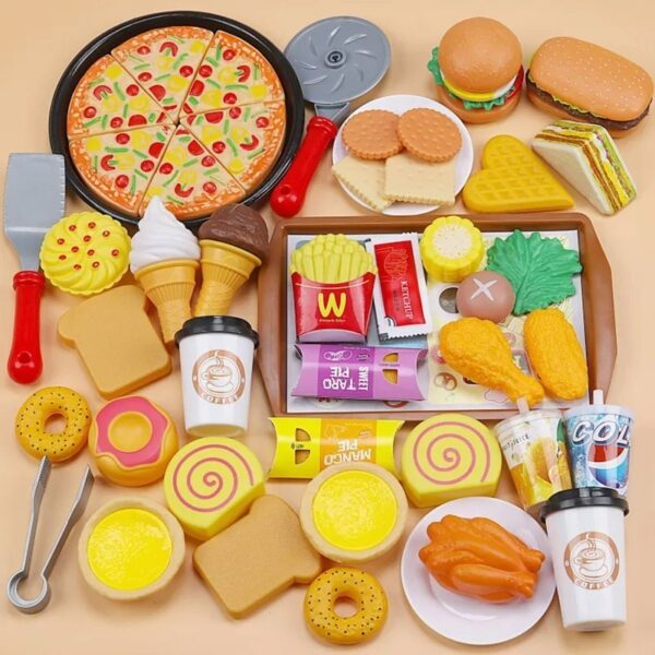 ست  اسباب بازی فست فود مخصوص کودک - Image 5