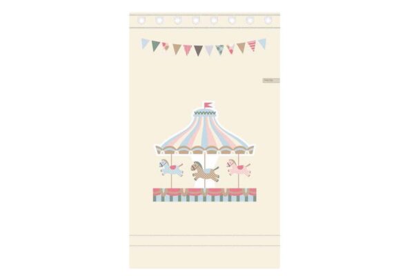 پرده مخصوص اتاق کودک Saint Clair طرح کاروسل - Image 2