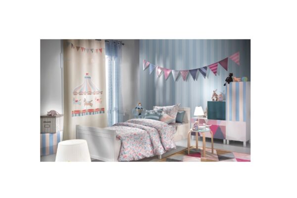 پرده مخصوص اتاق کودک Saint Clair طرح کاروسل - Image 1