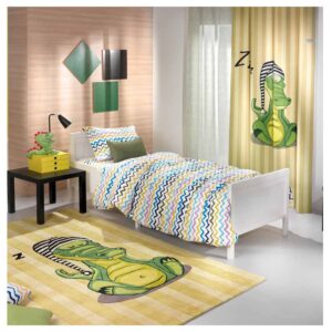 پرده اتاق کودک Saint Clair مدل طرح کروکودیل کد 115052