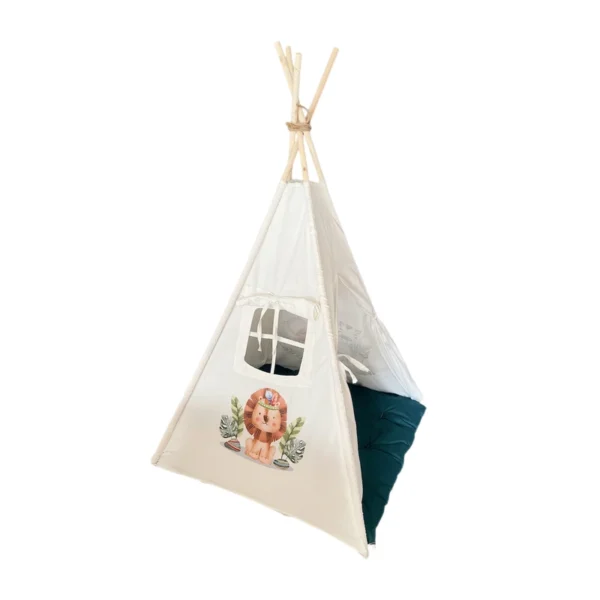 چادر سرخپوستی کودک طرح حیوانات جنگل - Image 2