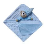 پتوی نوزاد مدل خرس کلاه دار سایز 77×80 سانتی متر گرم و لطیف - Image 5