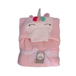 پتو نوزادی طرح یونیکورن نرم و لطیف سایز 80x80 سانتی متر