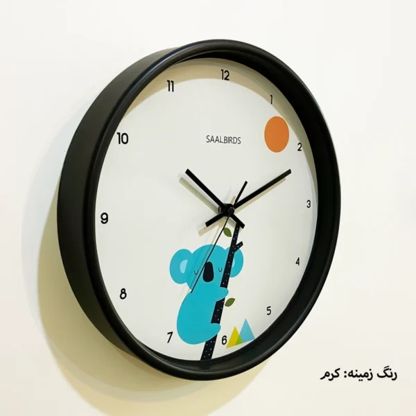 ساعت دیواری باکیفیت کودک طرح کوالا سال بردز - Image 2