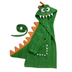 حوله پالتویی کودک طرح دایناسور سایز 80 سانتی متر