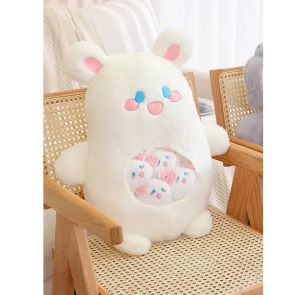 عروسک بالشتی طرح خرگوش  مدل بچه دار - Image 2