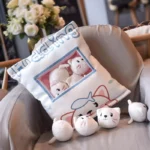 عروسک  بالشتی مدل گربه بازیگوش مجموعه 7 عددی - Image 3