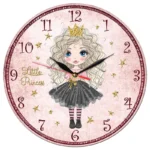 ساعت دیواری فانتزی کودک طرح دختر مو فرفری - Image 2