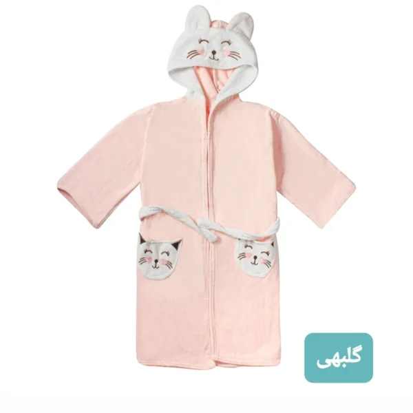 حوله پالتویی مخصوص کودک مدل دورنگ سایز 80x90 سانتی متر - Image 7