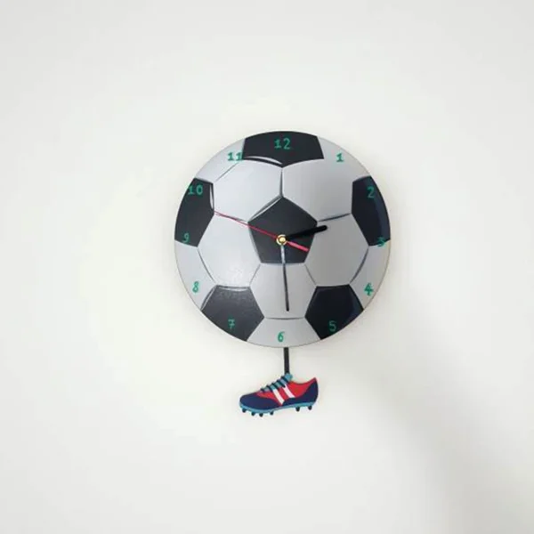 ساعت دیواری فانتزی کودک باروچین مدل توپ فوتبال - Image 1