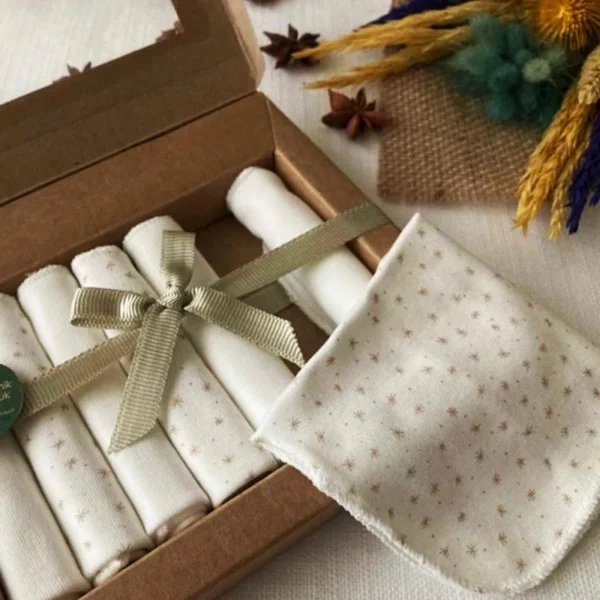 دستمال دست وصورت نوزاد پک 7 عددی کارامل - Image 1