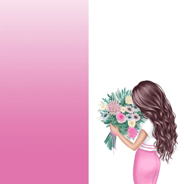 پرده اتاق با طرح دخترانه 2 تکه از جنس هازان با کیفیت - Image 2