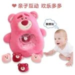 عروسک طرح خرس لوتسو بالشتی مدل بچه دار کد JI110 ارتفاع 50 سانتی‌متر - Image 2