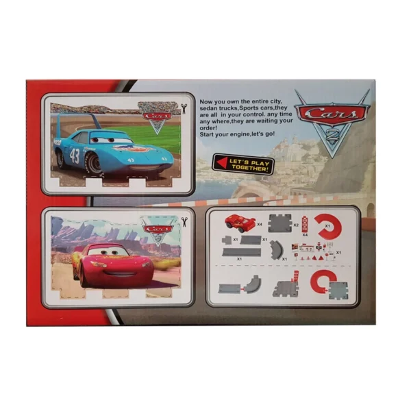 مجموعه‌ هیجان‌انگیز کیت ماشین بازی طرح پارکینگ مک کویین CY180 - Image 3