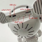 چراغ خواب رومیزی مدل فضانورد  با طراحی جذاب کهکشان - Image 4