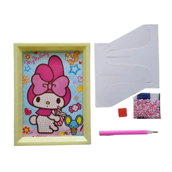 بازی آموزشی ساخت تابلو نقاشی قاب دار الماسی طرح ملودی - Image 3