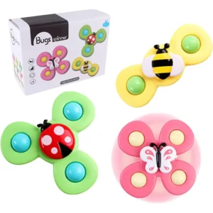 اسباب بازی حمام مدل اسپینر چسبونکی حشرات