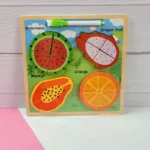 پازل و تخته نقاشی چوبی باغ میوه‌ها