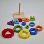 اسباب بازی کودک مدل برج هوش چوبی