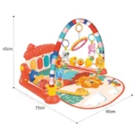 تشک بازی و پلی جیم موزیکال نوزاد Huanger مدل HE0630 - Image 3