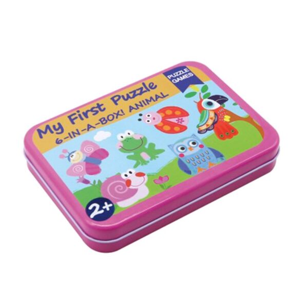 دوستان جنگلی در جعبه: پازل چوبی پرنده و قورباغه - Image 5