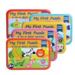 دوستان جنگلی در جعبه: پازل چوبی پرنده و قورباغه - Image 2