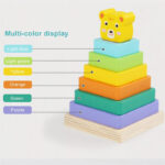 اسباب بازی کودک مدل برج هوش چوبی - Image 2