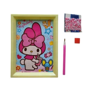 بازی آموزشی ساخت تابلو نقاشی قاب دار الماسی طرح ملودی