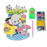 بازی آموزشی مدل نقاشی الماسی ۳عدد شخصیت سانریو