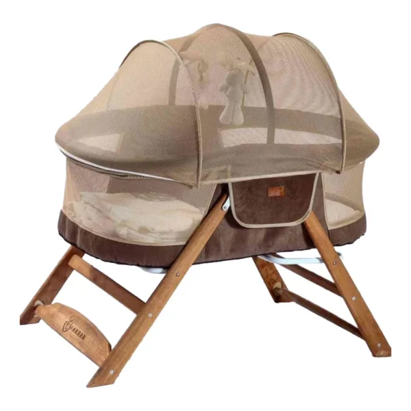 گهواره مناسب برای خواب راحت نوزاد مدل لوسی (چوب و فلز) - Image 2