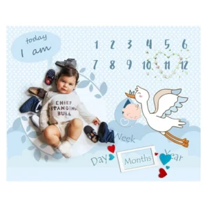 زیر انداز عکاسی ماهگرد نوزاد مناسب ثبت سن ماهانه کودک